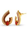 Dignified Alloy Gold Rodium Polish Earrings - 2