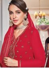 Faux Georgette Embroidered Work Readymade Long Length Suit - 1