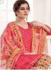 Digital Print Work Beige and Rose Pink Trendy Patiala Salwar Suit - 1