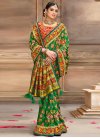 Green and Red Cutdana Work Designer Traditional Saree - 1