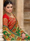 Green and Red Cutdana Work Designer Traditional Saree - 2
