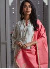 Chanderi Silk Readymade Designer Salwar Suit For Ceremonial - 1