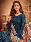 Faux Georgette Embroidered Work Palazzo Style Pakistani Salwar Suit - 1