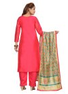 Chanderi Silk Readymade Long Length Suit - 1