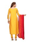 Chanderi Silk Readymade Churidar Suit For Ceremonial - 1