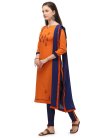 Embroidered Work Pant Style Classic Salwar Suit For Casual - 2