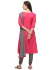 Embroidered Work Trendy Churidar Suit For Casual - 1