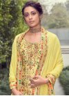 Woven Work Pant Style Pakistani Salwar Suit - 1