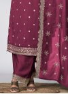 Vichitra Silk Trendy Palazzo Salwar Suit - 2