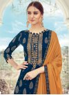 Jacquard Silk Palazzo Style Pakistani Salwar Suit For Ceremonial - 1