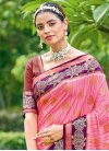 Woven Work Banarasi Silk Hot Pink and Purple Designer Contemporary Style Saree - 1