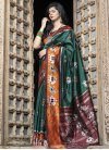 Green and Maroon Patola Silk Trendy Classic Saree - 1