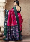 Patola Silk Bottle Green and Navy Blue Designer Contemporary Style Saree For Festival - 2