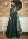 Embroidered Work Satin Silk Readymade Trendy Gown - 2