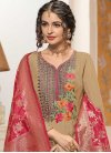 Embroidered Work Silk Georgette Pant Style Pakistani Suit - 2