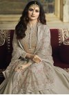 Maslin Silk Floor Length Anarkali Salwar Suit - 1