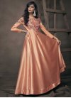 Embroidered Work Readymade Floor Length Gown For Festival - 1