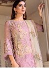 Faux Georgette Pant Style Salwar Suit For Festival - 1