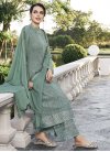 Faux Georgette Palazzo Style Pakistani Salwar Suit - 2