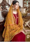 Velvet Palazzo Style Pakistani Salwar Suit - 1