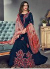 Art Silk Floor Length Anarkali Salwar Suit - 1