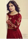 Shamita Shetty Art Silk Embroidered Work Long Length Designer Anarkali Suit - 1