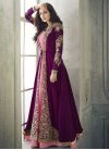 Pink and Purple Jacket Style Long Length Suit For Festival - 1