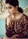 Shamita Shetty Silk Long Length Anarkali Salwar Suit - 1