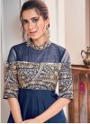 Tafeta Silk Embroidered Work Readymade Trendy Gown - 1