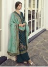 Art Silk Palazzo Style Pakistani Salwar Suit For Ceremonial - 2