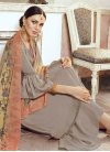 Satin Georgette Palazzo Style Pakistani Salwar Suit - 1