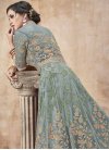 Net Embroidered Work Long Length Anarkali Salwar Suit - 1