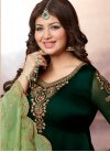 Ayesha Takia Satin Georgette Straight Pakistani Salwar Kameez - 1