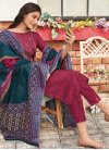 Embroidered Work Cotton Pant Style Pakistani Suit - 1