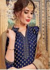 Jacquard Silk Embroidered Work Palazzo Style Pakistani Salwar Suit - 1