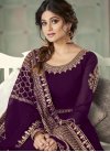 Shamita Shetty Embroidered Work Long Length Anarkali Salwar Suit - 2