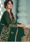 Faux Georgette Shamita Shetty Floor Length Anarkali Salwar Suit For Festival - 2