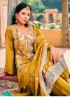 Chinon Pant Style Straight Salwar Kameez For Festival - 1
