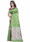 Art Silk Thread Work Trendy Saree - 1