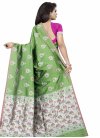 Art Silk Thread Work Trendy Saree - 2