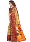 Raw Silk Designer Contemporary Saree For Casual - 1