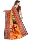 Raw Silk Designer Contemporary Saree For Casual - 2