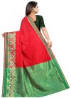 Green and Red Trendy Classic Saree - 2