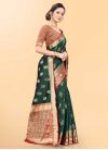 Woven Work Art Silk Designer Contemporary Style Saree For Ceremonial - 1