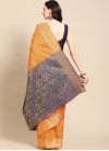 Silk Blend Woven Work Contemporary Style Saree - 1