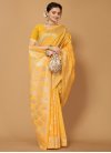 Woven Work Cotton Silk Traditional Designer Saree For Casual - 2