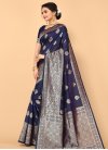 Silk Blend Designer Contemporary Saree For Casual - 2