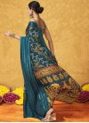 Woven Work Cotton Satin Designer Contemporary Style Saree - 1