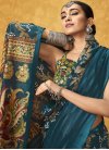 Woven Work Cotton Satin Designer Contemporary Style Saree - 2