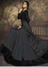 Jennifer Winget Black and Grey Floor Length Anarkali Salwar Suit For Ceremonial - 1